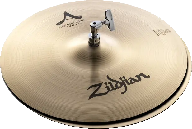 Top and bottem Zildjian New Beat Hihat